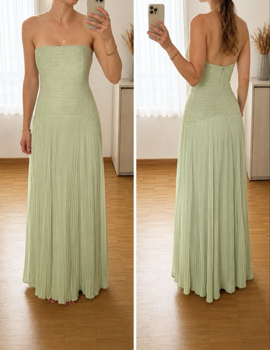Kleider: Festkleid lang hellgrün Grösse S – Neu (gemäss Beschreibung) aus Rupperswil von xyzcr97