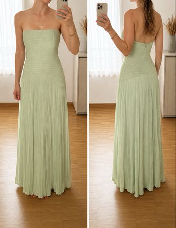 Festkleid lang hellgrün Grösse S