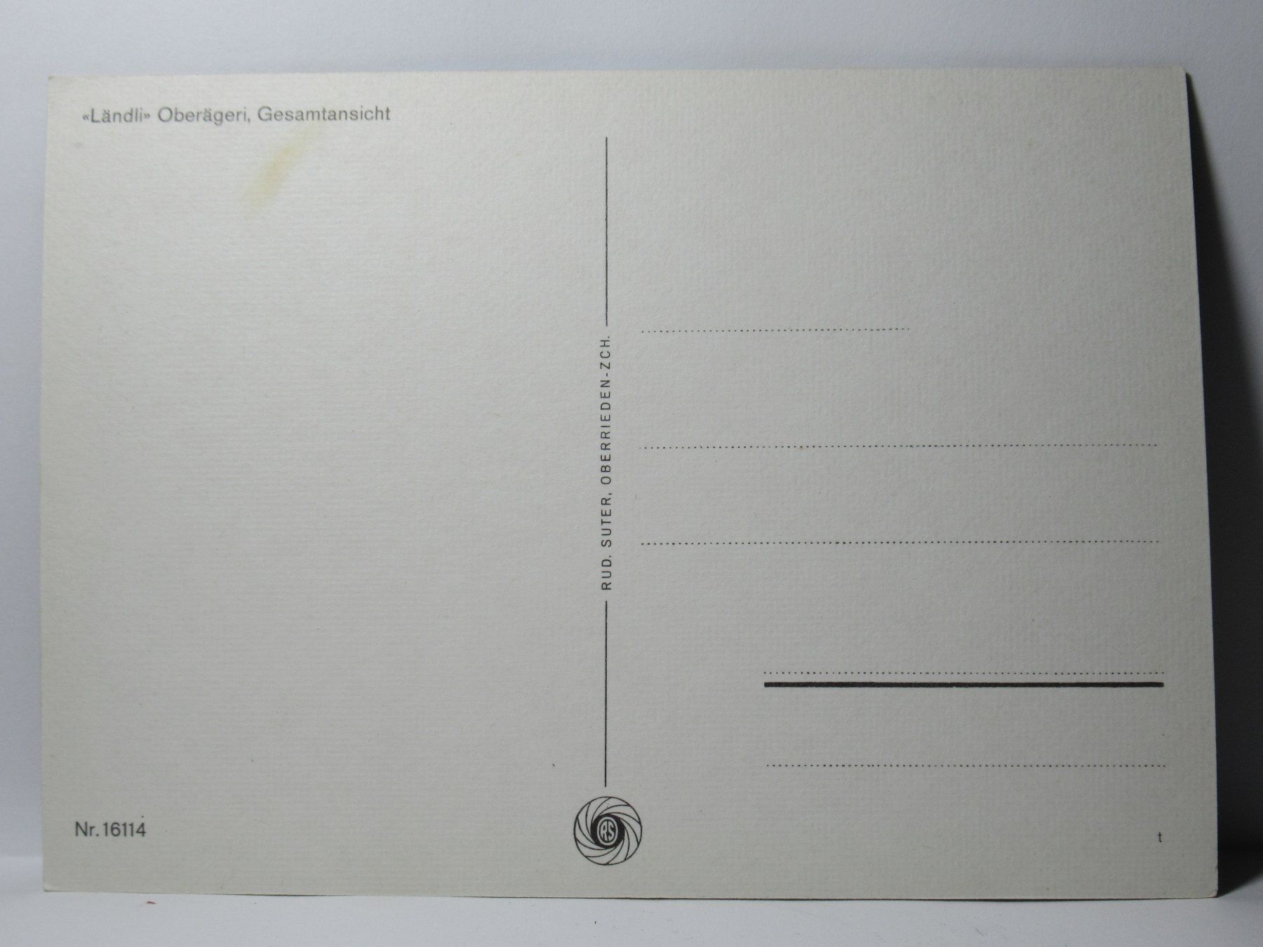 Cartoline postali: Oberägeri Ländi – Nuovo (secondo la descrizione) da Grenchen venduto da Bluemchen1900 1