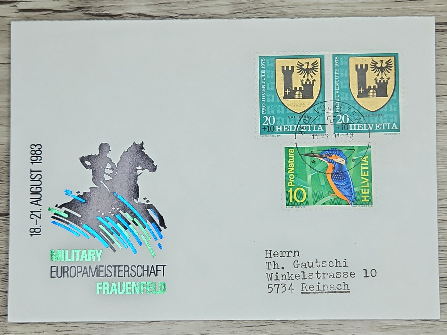 Tutti i francobolli: CL02 Enveloppe + Timbre Suisse 1981 – Usato da Cousset venduto da Patrick_Collections