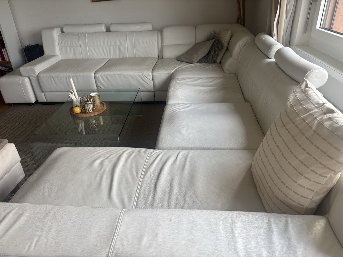 Sofas: Sectional Sofa white leather  – Gebraucht aus steinhausen von pat_nc2x 3