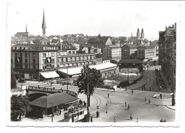 Zürich - Stadt - Bahnhofbrücke - Tram - echte Foto-AK - 1947