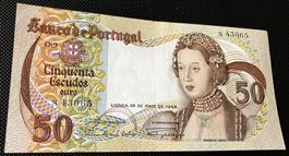 Portugal 50 Escudos 1968 Serie S 43065 !!!!!