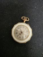 Taschenuhr Damenuhr Perlmut guter Zustand Läuft