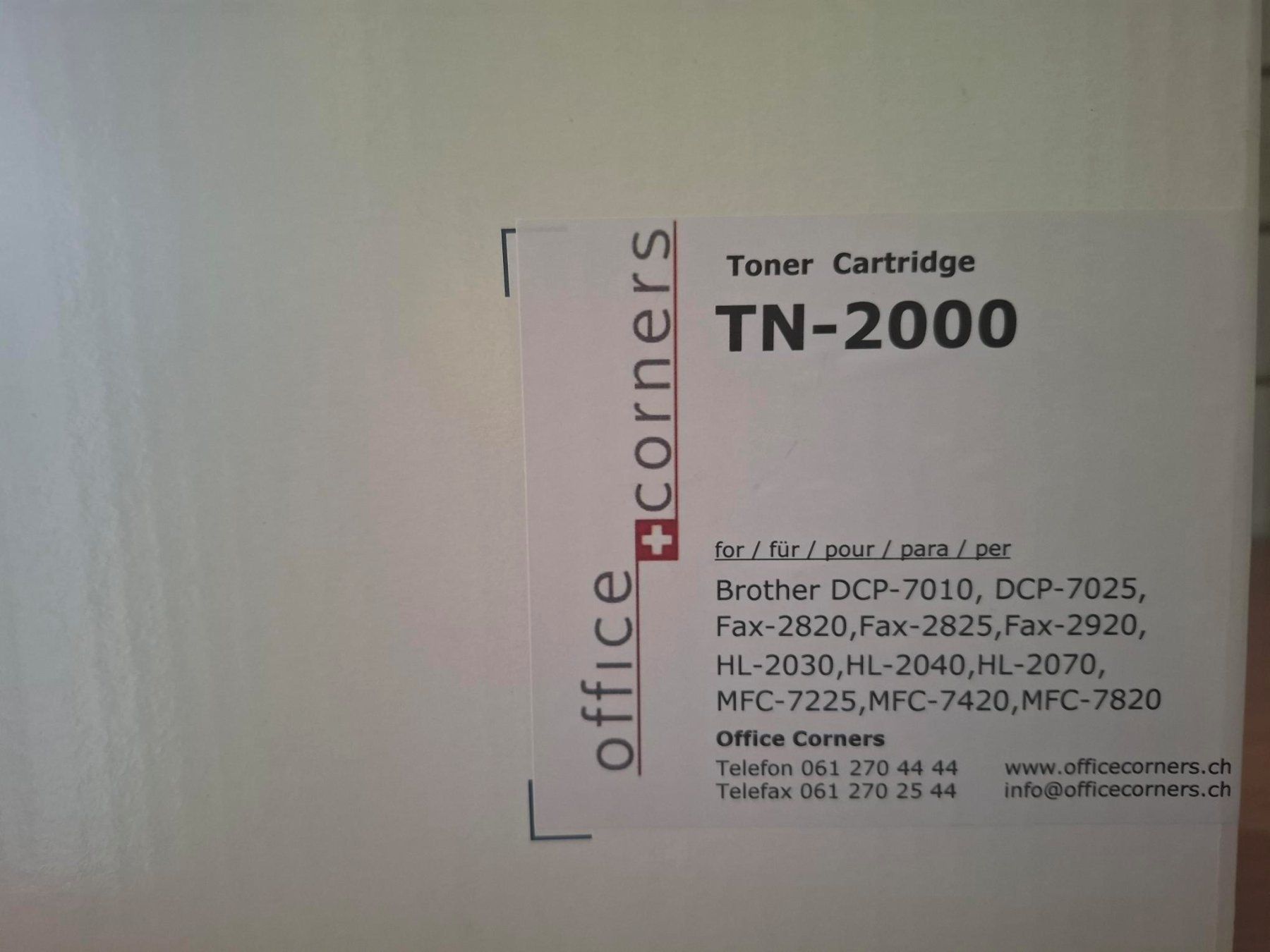Brother Cartucce per stampanti & toner: Toner Cartridge TN-2000 – Nuovo e nell'imballaggio originale da Marthalen venduto da cay2mar 1