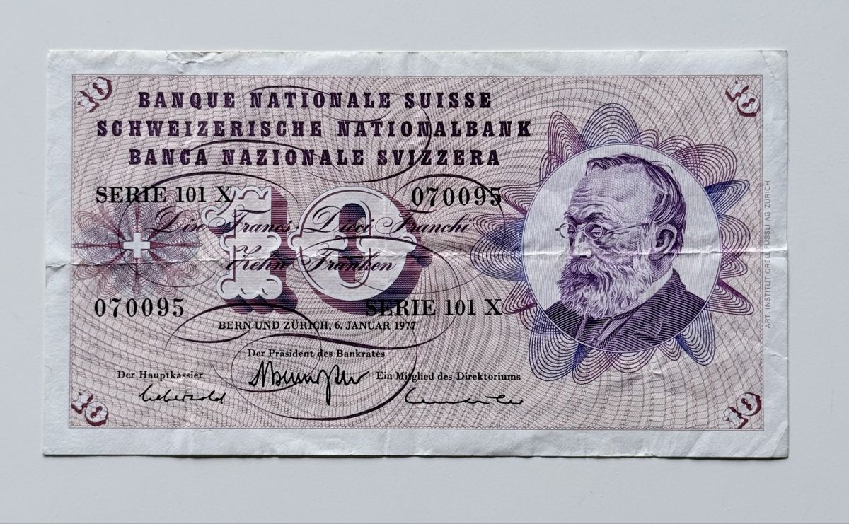Banknoten: Ancien Billet Franc Suisse – Gebraucht aus Epalinges von Lily2006 6