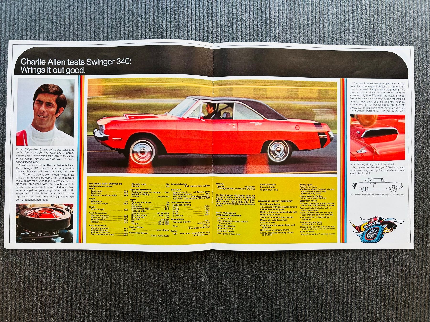 Dodge Documenti: Dodge Performance Original Brochure 1970 Challenger Charger – Usato da Herrliberg venduto da surfcafe 3