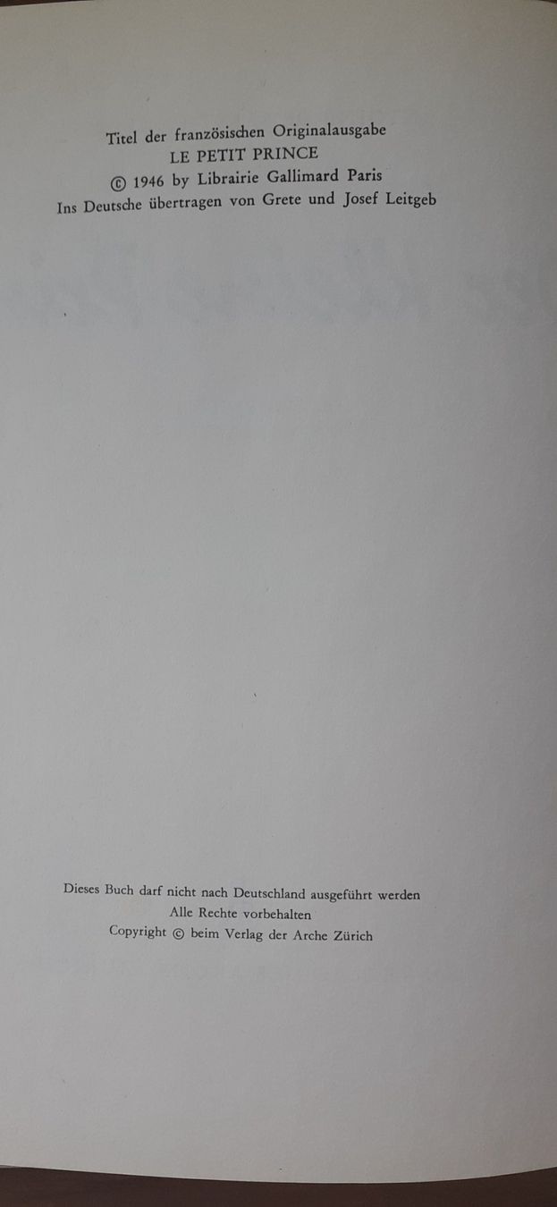 Bücher: Der kleine Prinz – Gebraucht aus Mörschwil von lindaswunderkiste 3