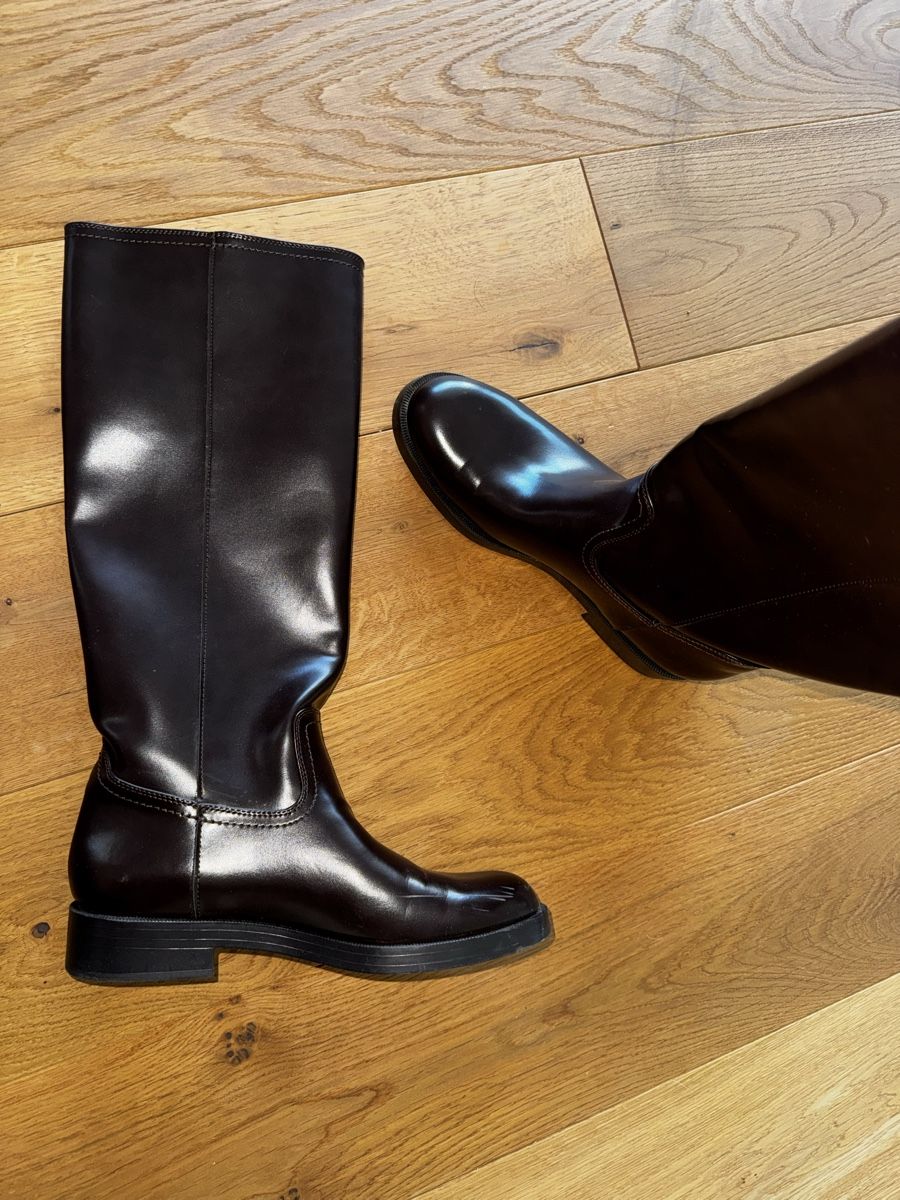 Zara Chaussures femmes: Stiefel dunkelbraun Kunstleder – D'occasion à Schaan par kri_tsw8 4