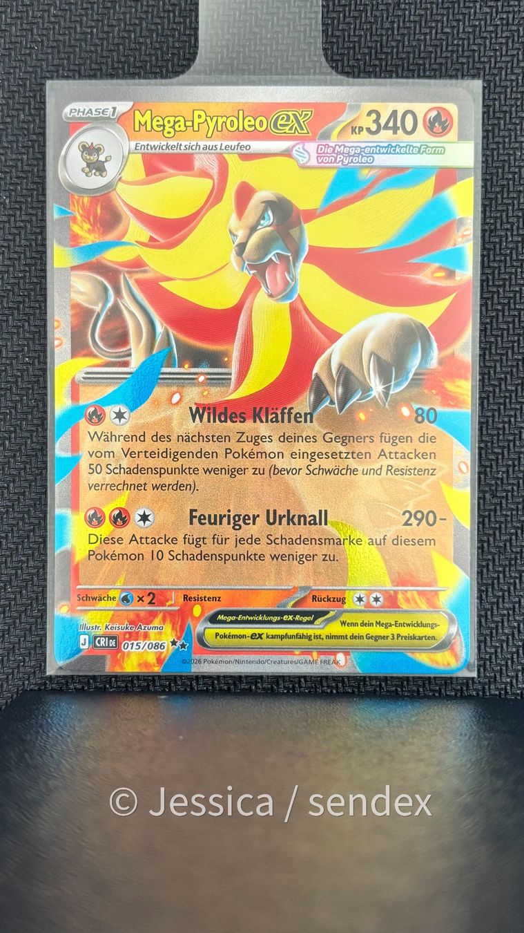 Pokémon Carte collezionabili: Mega-Pyroleo ex (CRI DE 015/086) – Nuovo (secondo la descrizione) da Herisau venduto da jes_q9mj 1