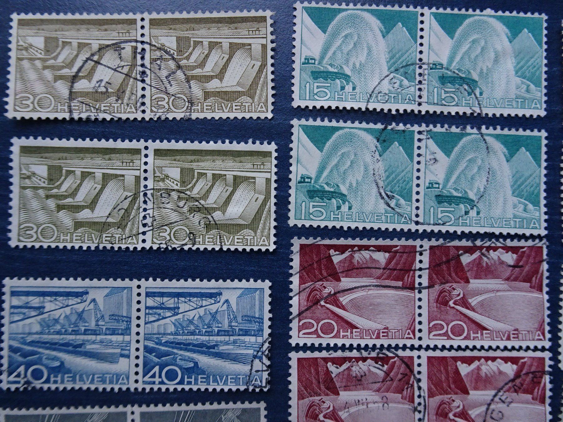 Tous les timbres: 1949  Div. 2er-Streiffen – D'occasion à Aadorf par Chnorli-Furz 3