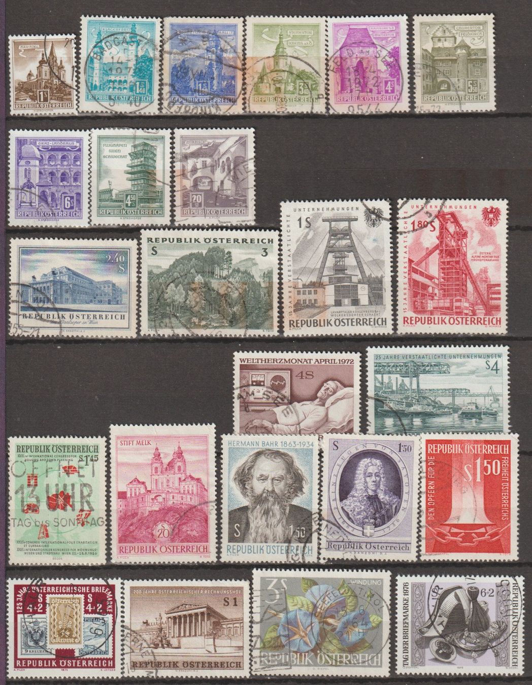 Alle Briefmarken: Autriche lots variés bons état – Gebraucht aus Crans-Montana von kira56 1