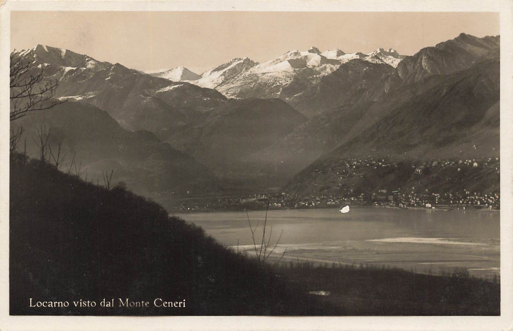 Cartoline postali: Locarno visto dal monte ceneri – Usato da Biasca venduto da Blenio71