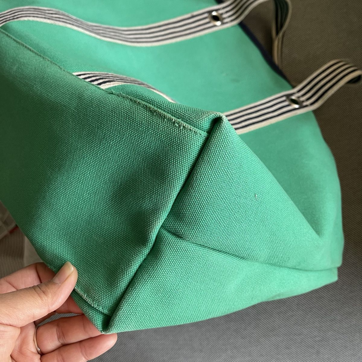 Lacoste Borse: Grüne Lacoste Canvas Shopper Tasche, – Nuovo (secondo la descrizione) da Bern venduto da dek_7bjd 6