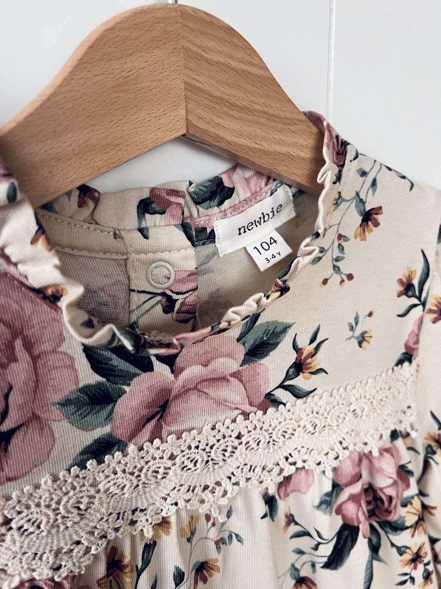 Kleider & Röcke: Newbie 104 Kleid, beige, Rosen – Neu (gemäss Beschreibung) aus Burgdorf von rulan 2