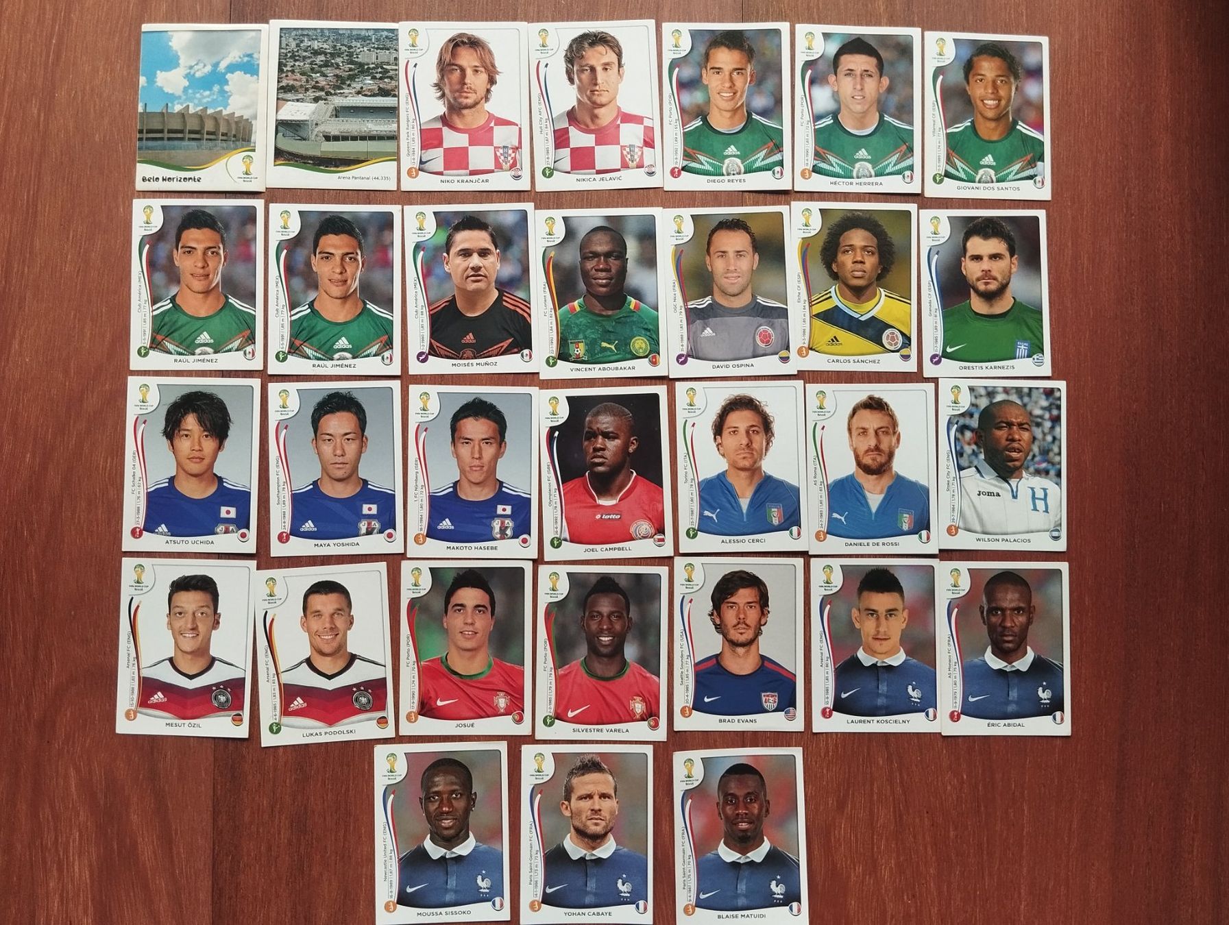 Panini Carte collezionabili: Panini WM 2014, 31 doubletten – Usato da Villars-sur-Glâne venduto da MiguelDelgado