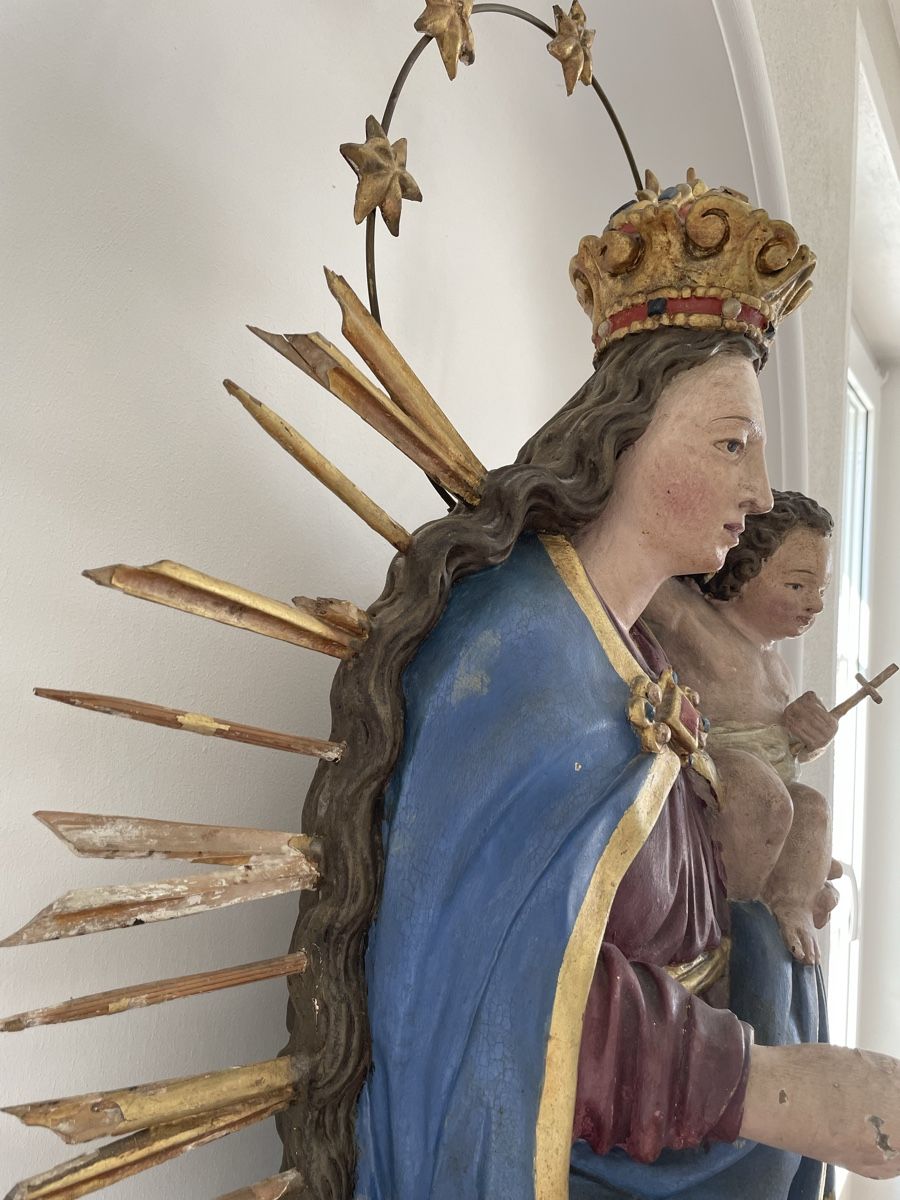 Sculture & Statue: Antike Madonna mit Kind – Usato da Siebnen venduto da Starlauf 3