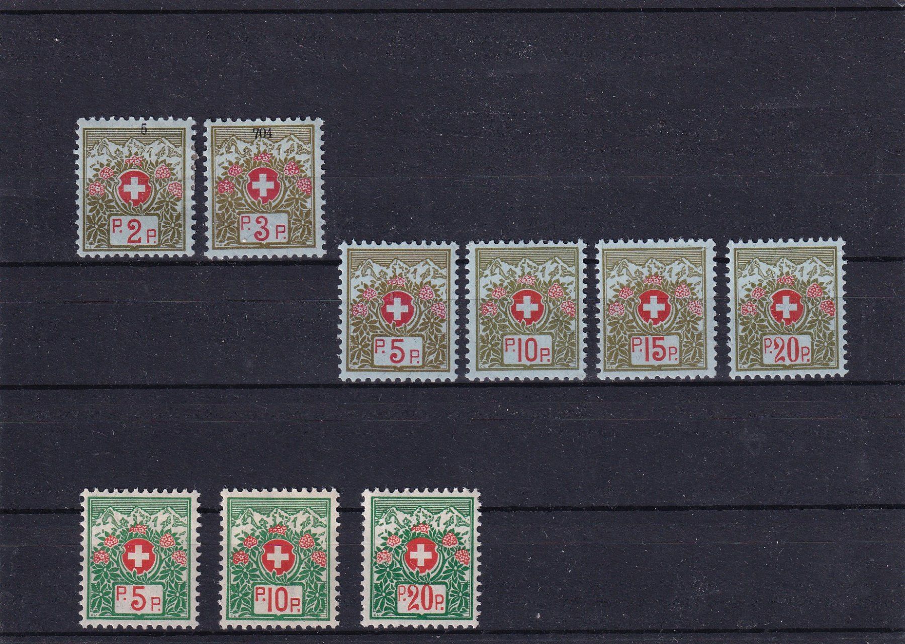 Alle Briefmarken: Portofreiheitsmarken - 1911 / 1921 – Neu (gemäss Beschreibung) aus Birsfelden von chr_yq2g