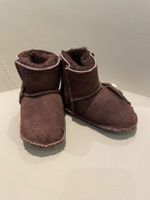 Lammfell-Babyschuhe / Boots aus Neuseeland – Dunkelbraun NEU