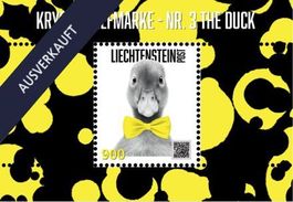 Liechtenstein Crypto Stamp Nr.3, The Duck, Grün, Postfrisch