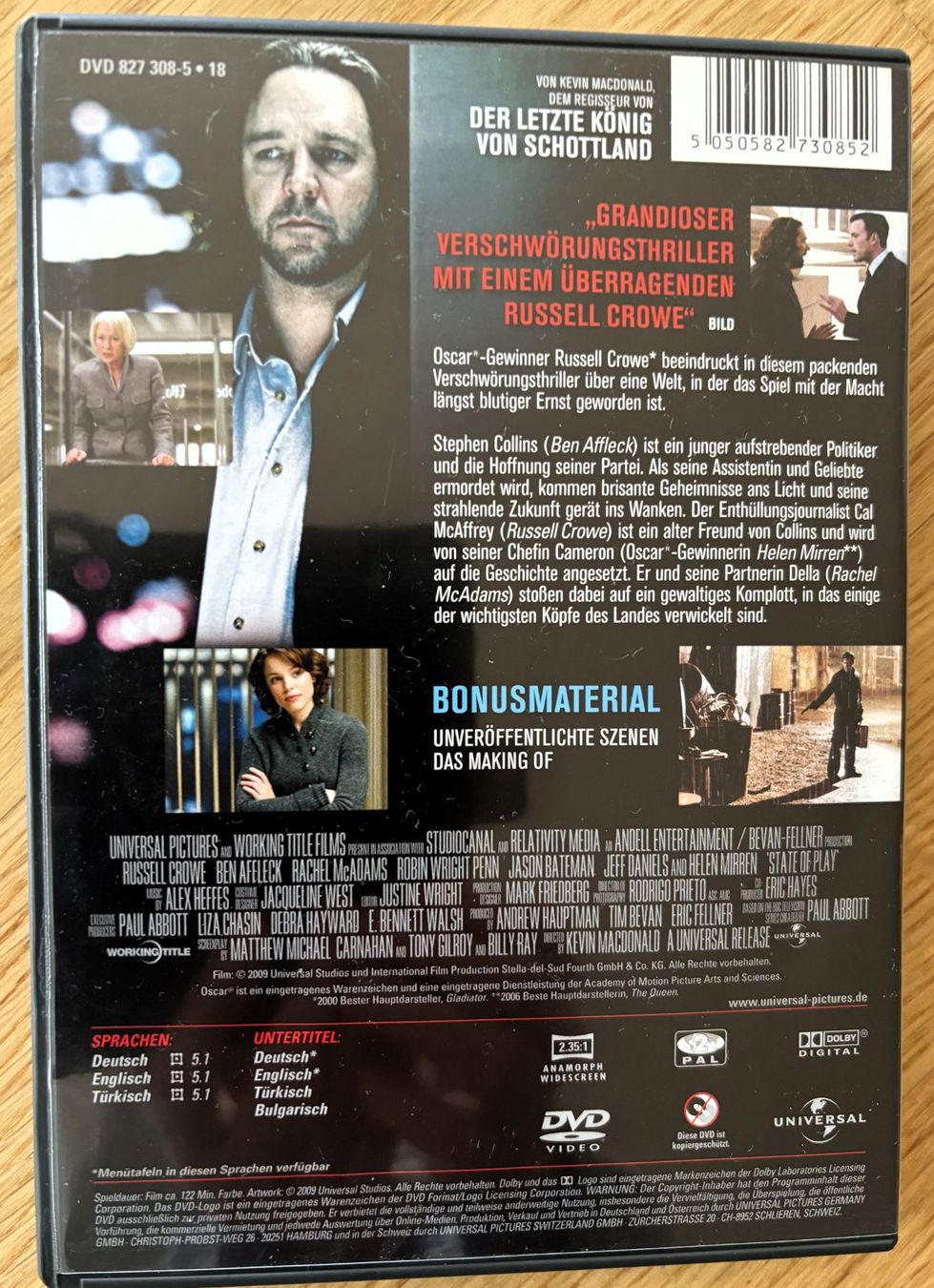 Tutti i DVDs: DVD State of Play – Usato da Riehen venduto da martinaaebersold 1