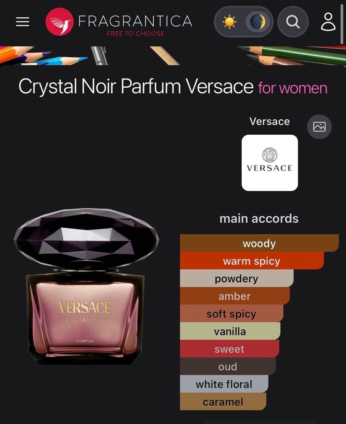 Versace Parfum & Eau de Toilette: Versace Crystal Noir Parfum EDP Duftprobe 2ML – Gebraucht aus Zürich von deruja 5