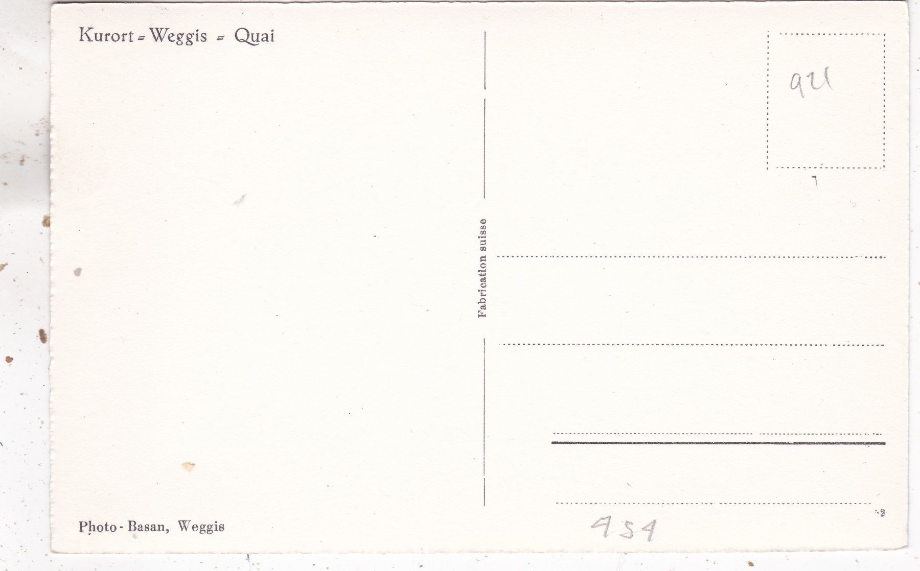 Cartoline postali: Kurort Weggis Quai – Usato da Herisau venduto da Lisegrat2008 1