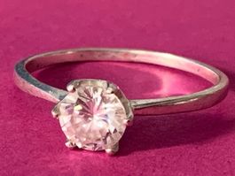 Verlobungsring silber WHITE (56)