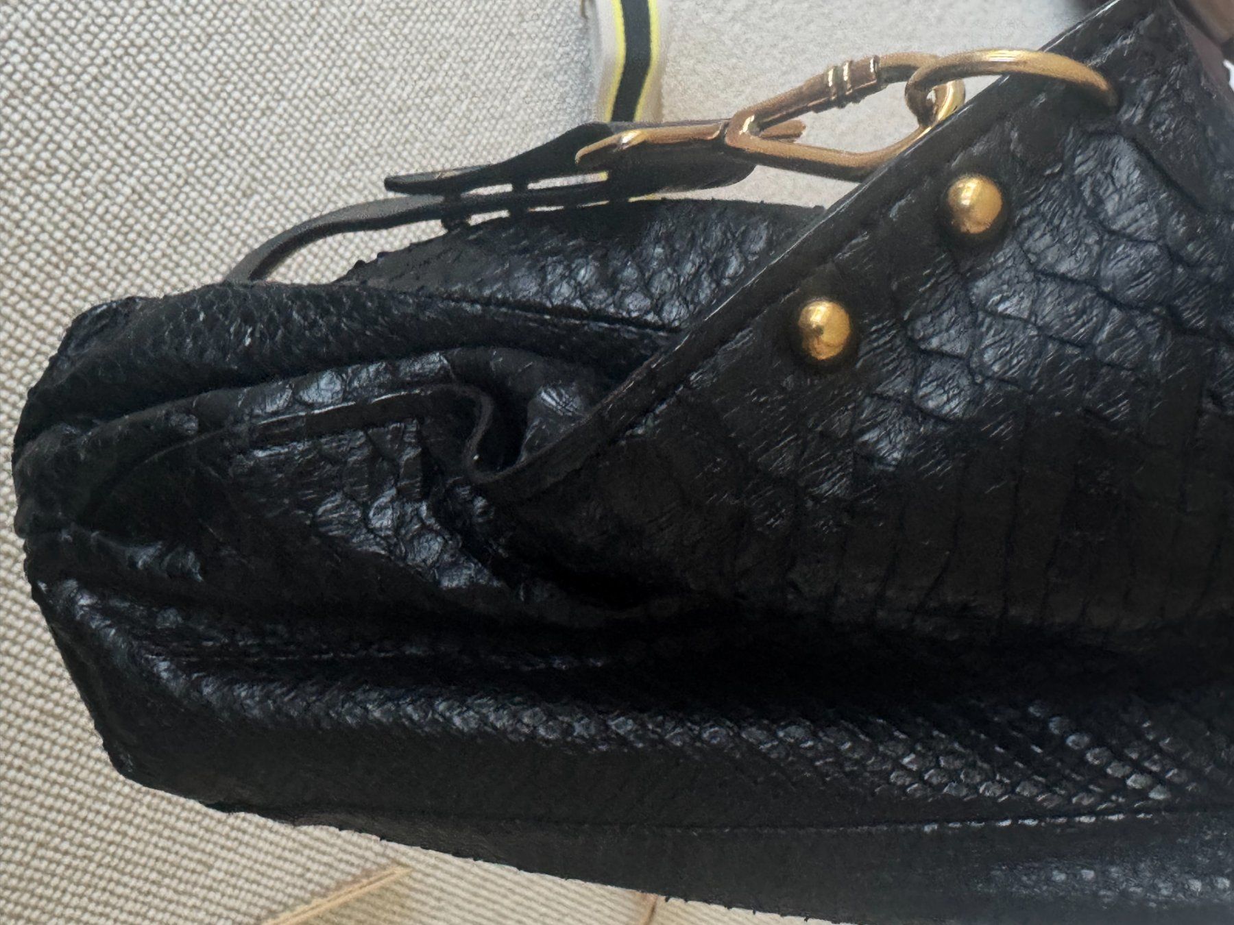 Borse da donna: Handtasche Krokoleder Mabiani – Usato da St. Gallen venduto da schwarzundweiss 4
