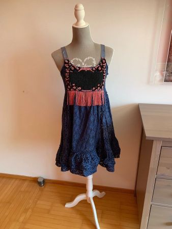 ODD MOLLY Hängerchen Kleid Tunika aufwändige Details Gr. 36