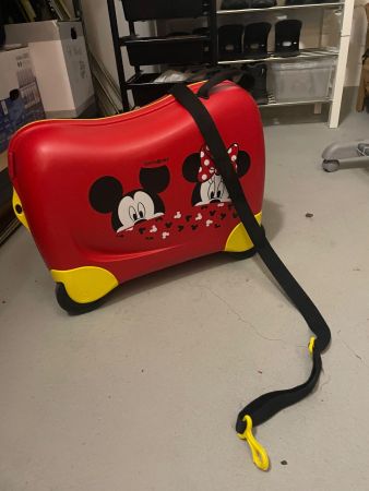 Samsonite Kinderkoffer Rollkoffer rot Mickey Mouse guter ...