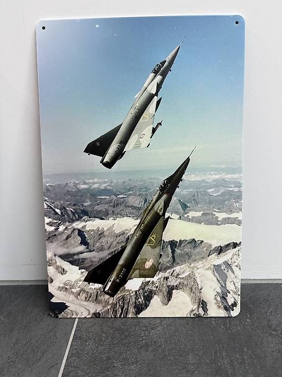 Insegne: Blechschild Mirage III S & RS – Nuovo e nell'imballaggio originale da Rickenbach ZH venduto da Pumba_500