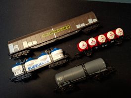 Lot Güter-Personenwagen wie Abbildungen Spur N