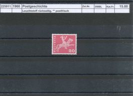 1960 Postgeschichte - 20 Rp., Leuchtstoff rückseitig, **