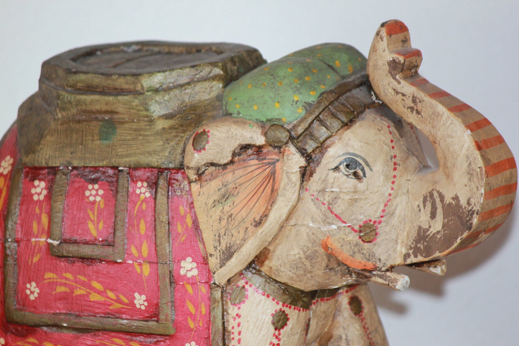 Sculture & Statue: Holz-Elefant aus Indien, weiss – Usato da Wichtrach venduto da LuckyLuke69 6