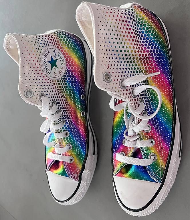 Herrenschuhe: Converse All Star Regenbogenfarbe. Gr. 41,5 – Gebraucht aus Delemont von Mellax75 3