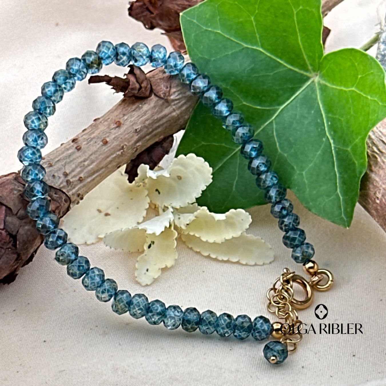 Olga Ribler Bracciali & Braccialetti: Armband, blauer Apatit – Nuovo (secondo la descrizione) da Luzern venduto da MonikaS03 1