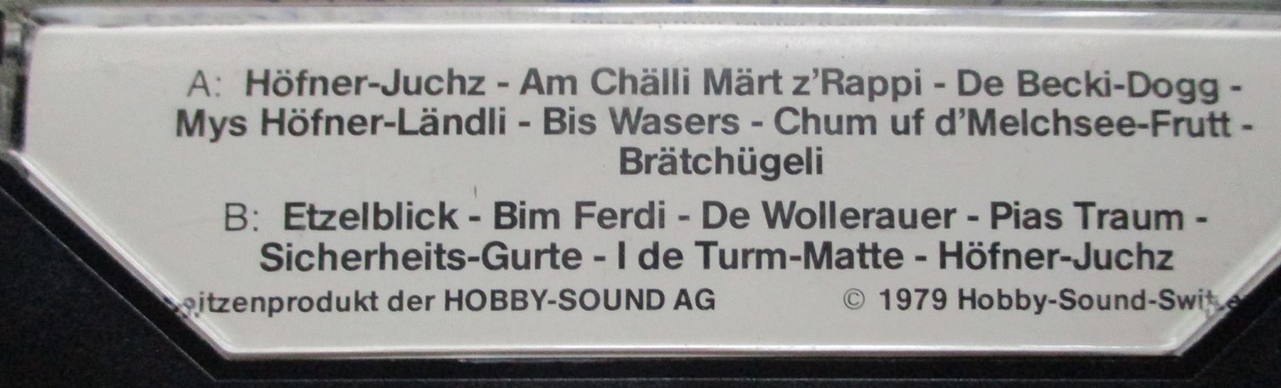 Kompaktkassetten: Swiss Folklore / Kassette / MC / neuwertig – Gebraucht aus Flumenthal von novbra 1