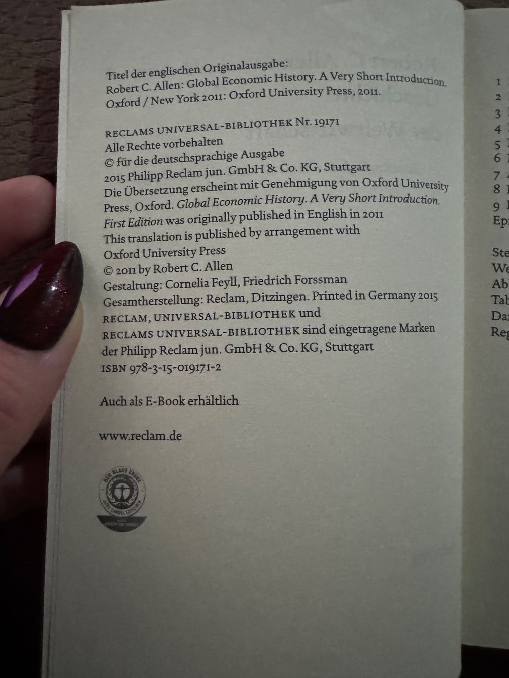 Libri: Robert C. Allen - Geschichte der Weltwirtschaft – Usato da Dietikon venduto da MuNathy 1