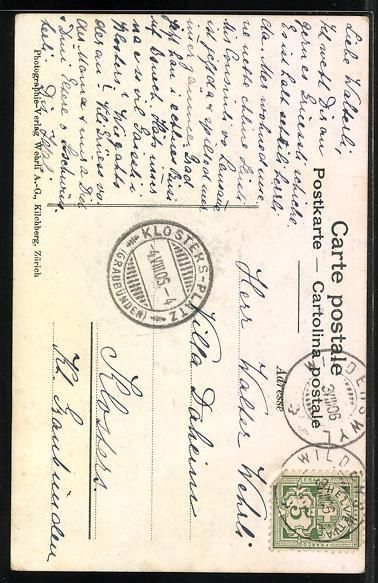 Cartoline postali: AK Kanton Bern, Bueb und Meidschi, 1906 – Usato da Berlin venduto da bartko-reher 1