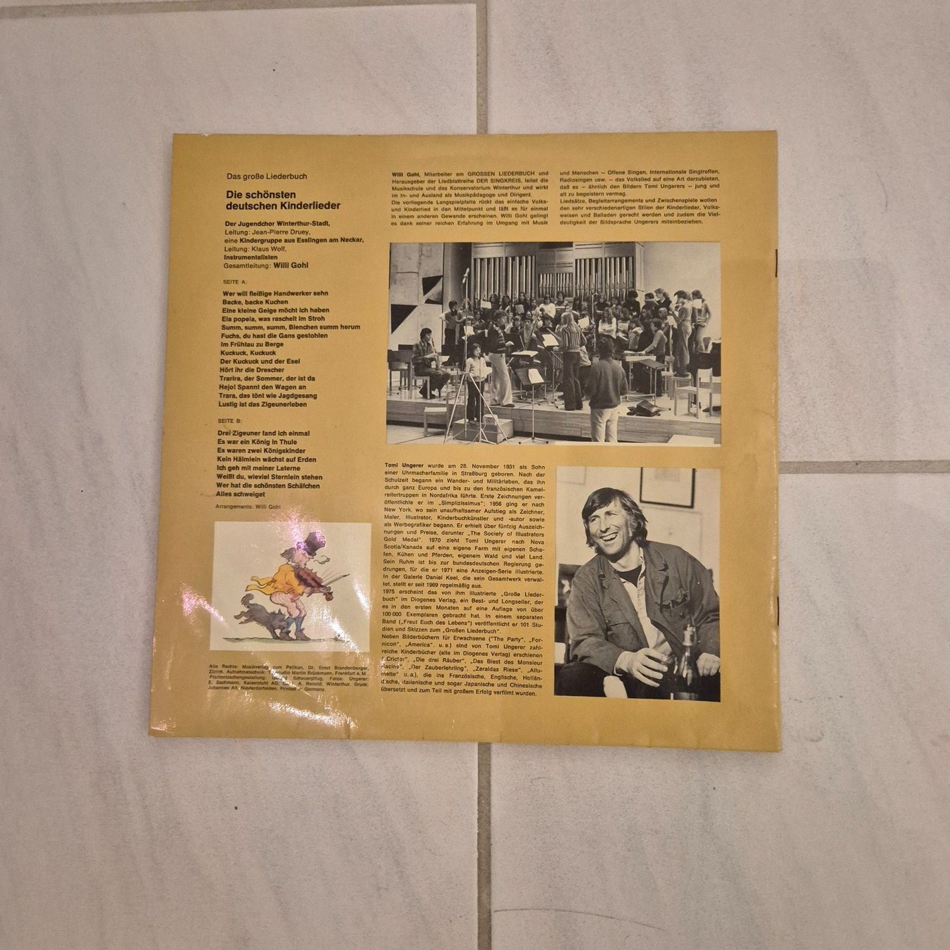 Schallplatten: Das grosse Kinderbuch Toni Ungerer mit Schallplatte – Defekt aus Arni AG von kurtrmeier