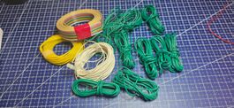 Kabel  bunt, gelb, weiss, gruen