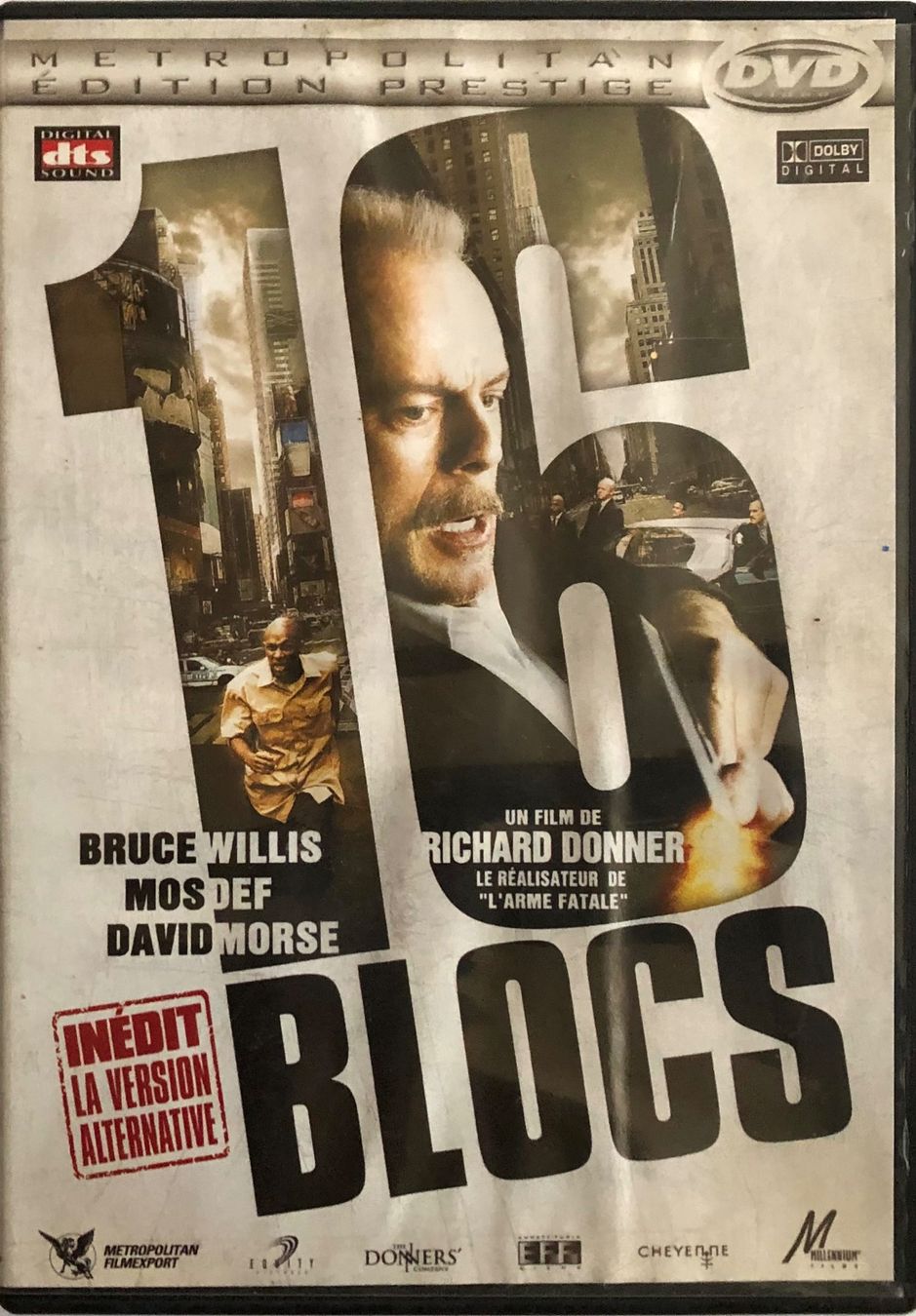 Tutti i DVDs: BRUCE WILLIS / MOS DEF / DAVID MORSE - 16 BLOCS – Usato da Poliez-Pittet venduto da Newtown-Records