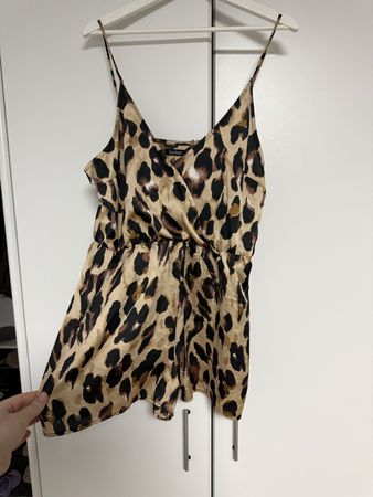 Boohoo Animal Print Romper