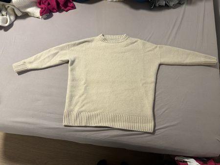 Pull en cachemire Strickag XS beige d'hiver - CH
