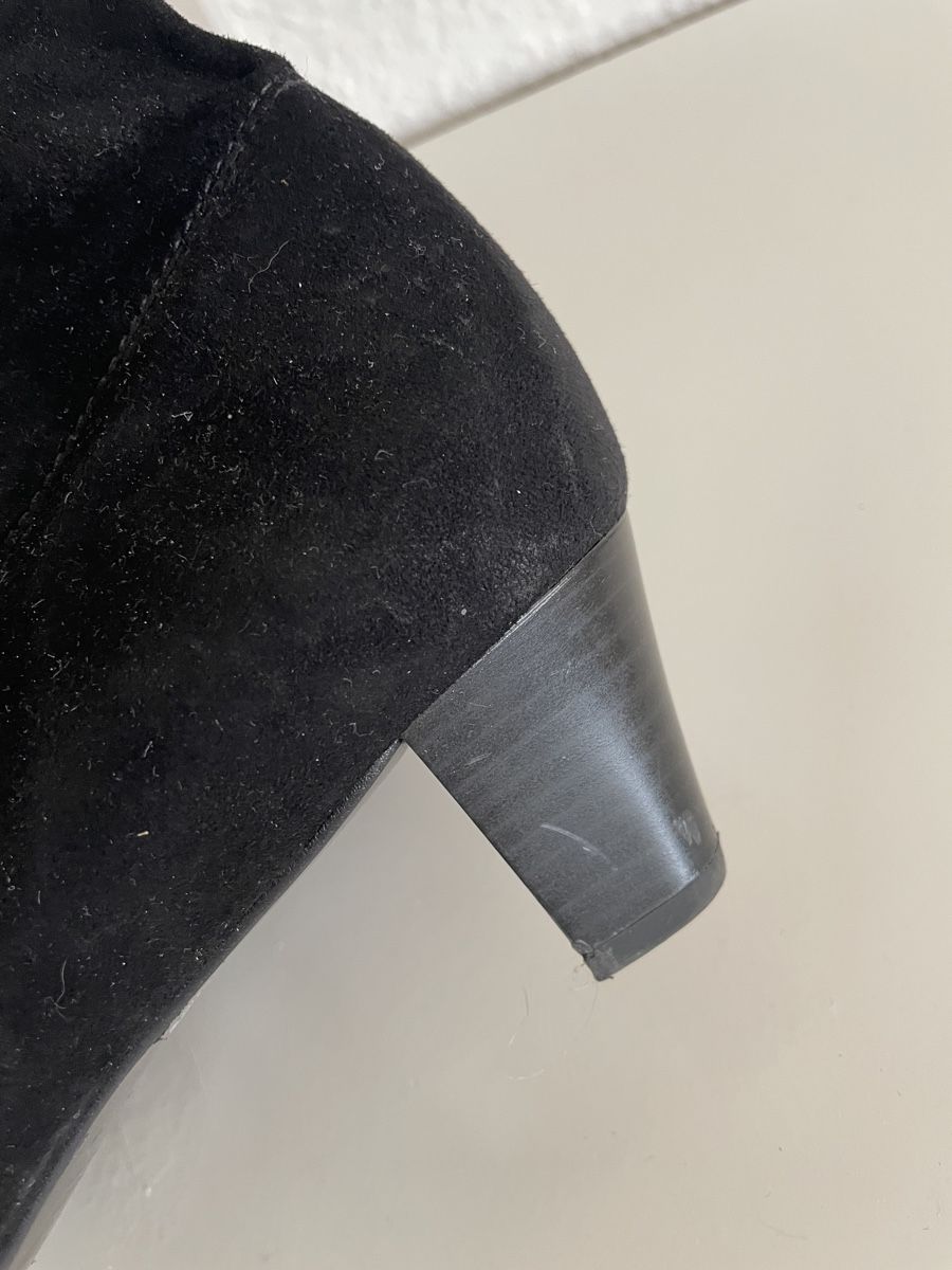 Damenschuhe: Black Suede Knee High Boots, Size 37 – Gebraucht aus Knonau von Grapesvintage 4