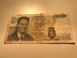 Belgien 20 Francs 1964