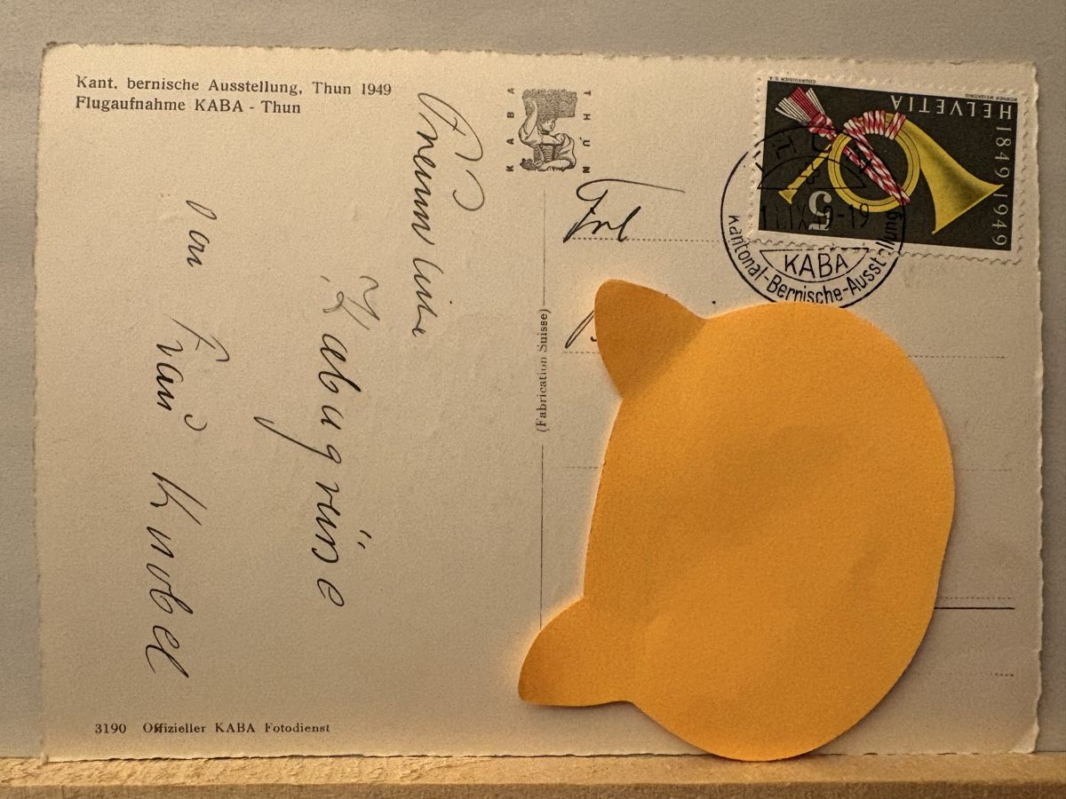 Cartoline postali: AK von KABA Thun 1949 – Usato da Rümlang venduto da Brieftaube1 1