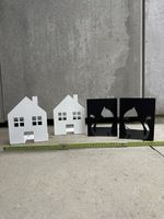 Bücherstützen Haus und Katze