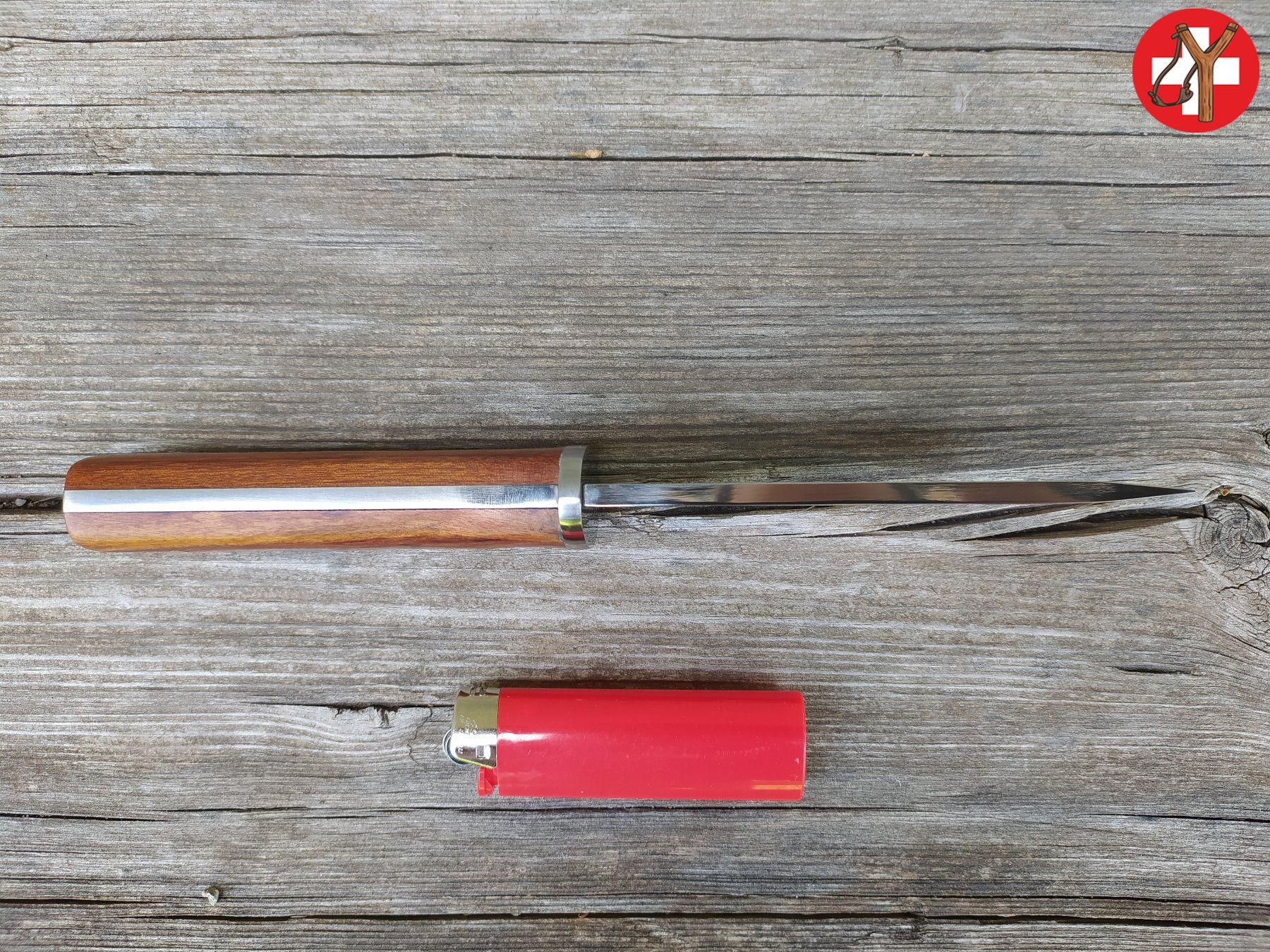 Zubehör: cooles Messer mit Tanto Klinge inkl. Scheide – Neu (gemäss Beschreibung) aus Tumegl/Tomils von Steinschleuder-Shop 4